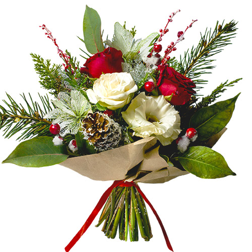 "Зимняя фантазия". Зимний букет от нейросети