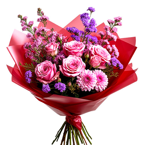 "Лиловый закат". Букет сборный