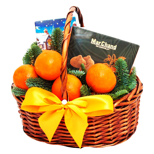 "Настроение". Корзина новогодняя