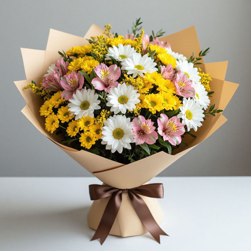 "Солнечная нежность". Букет сборный