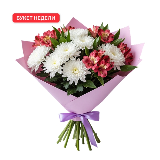 "Алый бриз". Букет сборный